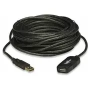 Kabel Usb Manhattan Usb-A - 20 m Black 150958  766623150958