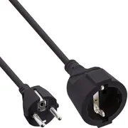 Kabel zasilający Inline Power Extension Cable Type F black 20M  16410F 4043718302949