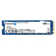 Kingston Ssd  Nv3 500 Gb form factor M.2 2280 Solid-State drive interface Pcie Nvme Gen 4.0 X4 Read speed 5000 Mb/S Write 3000 Snv3S/500G 740617344806
