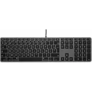Klawiatura Lmp Large Font Usb Keyboard 110 keys wired keyboard with 2X and aluminum upper cover - French Azerty space gray  24272 7640113436698