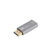 Lanberg  Displayport M to Hdmi F Adapter 4K, Silver Ad-Dp-Hd-01 5901969441543