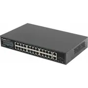 Lanberg switch 24X 1Gb Poe/2X Gb 2X Sfp rack 19 250W  Rsge-24P-2Ge-2S-250 5901969438680 Nulagsw24000006