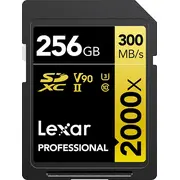 Lexar Sdxc 256Gb Professional 2000X Uhs-Ii U3 260/300 Mb/S  Lsd2000256G-Bnnng 843367125920 Rf-Sd-Lxe-075