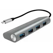 Logilink Hub 4-Port Usb-C 3.1 with aluminum casing  Ua0309 4052792048643