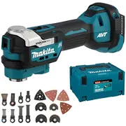 Makita Akku-Multifunktions-Werkzeug Dtm52Zjx2, 18Volt  33-Teiliges Zubehr Blau/Black, ohne Akku und Ladegert Dtm52Zjx2 0088381759502