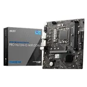 Msi  Pro H610M-G Wifi Ddr4 Processor family Intel socket Lga1700 Supported hard disk drive interfaces Sata, M.2 Number of Sata connectors 4 4711377020626