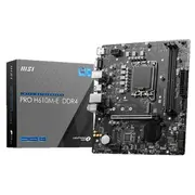 Msi  Pro H610M-E Ddr4 Processor family Intel socket Lga1700 Dimm Memory slots 2 Supported hard disk drive interfaces 	Sata, M.2 Number of Sata connectors 4 Chipset H610 Mirco-Atx 4711377002660