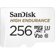 Sandisk High Endurance microSDXC 256Gb V30  Adapter Sdsqqnr-256G-Gn6Ia 0619659173227