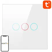 Smart Light  Wifi Avatto Ts02-Eu-W3 3 Way Tuya White 6976037360308 047923
