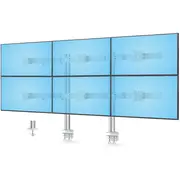 Startech.com Six- Desk Mount w/ Crossbar, Up To 32 in Screens/17.6Lb - Befestigungskit für 6 Lcd-Displays Säule, dual  6-Monitor-Arm-A 0065030895323