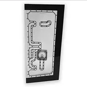 Stealkey Customs Phanteks Nv7 x Distroplate D-Rgb- biały  Sw10154 4260754980874