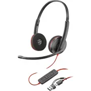 Poly Blackwire 3220 Usb-A/C black 8X2J9A Bulk  Stereo Usb-C 197498433127