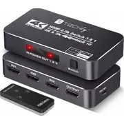 Techly 367171 3-Port Hdmi 2.0B  4K60Hz 3X1 with Ir Remote 8059018367171 Sw-Spl-Teh-066