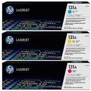 Hp 131A original Toner cartridge U0Sl1Am cyan magenta yellow standard capacity 3 x 1.800 pages 3-Pack  0888182055885
