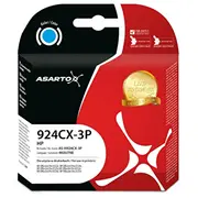 Tusz Asarto do Hp 924E 3-Pack  4K0U7Ne 924Cx-3P 3800 str. cyan As-H924Cx-3P 5901741423194