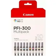 Canon Pfi-300 10 ink Multi Pack Mbk/Pbk/C/M/Y/Pc/Pm/R/Gy/Co  4192C008 8714574667355