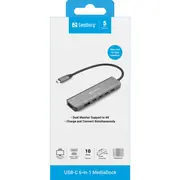 Usb-C 6-In-1 Mediadock  5705730136771