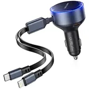 Vention Ffob0 Usb-C car charger  Usb-C/Lightning 30W cable 6922794785892 069033