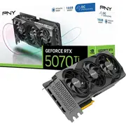 Pny Graphics card Geforce Rtx 5070 Ti Oc 3F 16Gb 256-Bit 896Gb/S  Vcg5070T16Tfxpb1-O 4718006457334 Kgpnyn507T16Toc