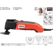 Yato Yt-82220 oscillating multi-tool Black, Red 300 W 22000 Opm  5906083822209 Nelyatosc0001