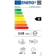 Žāvētājs Electrolux Ew6D28Be  7333394133348