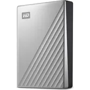 Wd My Passport Ultra 4 Tb 2.5 inch Usb-C 3.0 5Gb/S Silver external hard drive Hdd  Wdbftm0040Bsl-Wesn 0718037864112