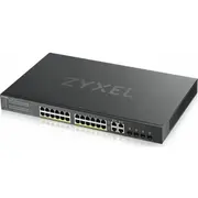 Zyxel  Gs1920-24Hpv2 28Port 24Xgb and 4Xgb 375W Poe Nebulaflex Cloud Gs192024Hpv2-Eu0101F 760559125578 Nuzyxsz24P00014