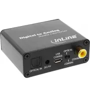 Adapter Av Inline Toslink - Rca Cinch Black 65002K  4043718208876