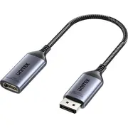 Adapter Av Unitek Displayport - Hdmi szary V1611A01  4894160053015