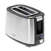 Adler  Toaster Ad 3214 Power 750 W Number of slots 2 Housing material Stainless steel Silver 5903887802154