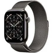 Apple Watch Series 11 Gps  Cellular 46Mm Slate Titanium Case with Slate Milanese Loop S/M Mfd34Mp/A 195950629767