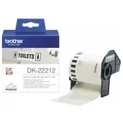 Brother rolka folii 62Mm x 15.24M, White, 1 szt., Dk22212, do drukowania etykiet Dk22212  4977766628341
