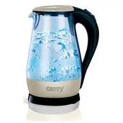 Camry  Cr 1251 Standard kettle 2000 W 1.7 L Glass 360 rotational base Glass/Black 1251W 5908256836815