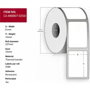 Capture Ca-880007-025D etykiet do nadruku  5715063119372