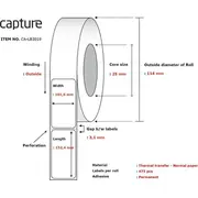 Capture Label 101,6X152,4, Core 25,  Ca-Lb3019 5706998986061