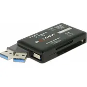 Delock Card Reader Superspeed Usb Typ-A 3.2 Gen 1 5 Gbps, 6 gniazda kart  91758 4043619917587