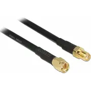 Delock Sma, M-F, 15M, Black - 89425  4043619894253