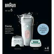 Depilator Braun Silk-Épil 5 5-050 biało-Pink  Se5-050 7500435225038