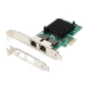 Digitus  Gigabit Ethernet Pci Express Card, 2-Port 32-Bit, low profile bracket, Intel chipset Dn-10132 4016032463139 Ksidiipci0006