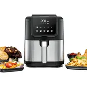 Frytkownica beztłuszczowa Rommelsbacher Frh 1500 Xl Black/Stainless steel, 1,500 watts  4001797813015