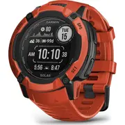 Garmin Instinct 2X Solar 2.79 cm 1.1 Mip 50 mm Digital 176 x pixels Touchscreen Red Gps Satellite  010-02805-01 0753759319335 Q512-063