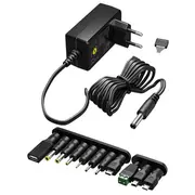 Goobay  64568 Universal Power Supply 3 V - 12 V, Max. W, Black 4040849645686