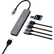 Hub Usb Verbatim Multi Port Essentials Usb-C Pd, Usb-C, 2Xusb-A 3.0, Hdmi, Sd/Microsd  32158 0023942321583