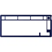 Hyperx Alloy Rise 75 Top Plate Navy Blue  85U15Aa 0197497580877