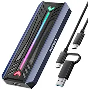 Inateck Ssd Gehäuse Rgb M.2 Nvme Sata Usb 3.2  Fe2024Black Gray 6976521110686