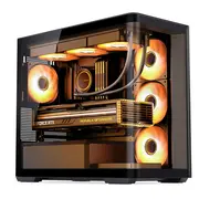 Jonsbo D300 Midi-Tower, Tempered Glass - black  Black 6970620553511