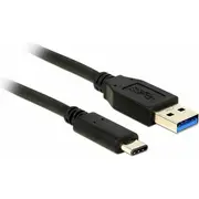 Kabel Usb Delock Usb-A - Usb-C 0.5 m Black 83869  4043619838691