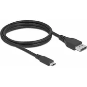 Kabel Usb Delock Usb-C - Displayport 1.5 m Black 86040  4043619860401
