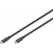 Kabel Usb Digitus Usb-C - 2 m Black Ak-300344-020-S  4016032496113