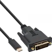 Kabel Usb Inline Usb-C - Dvi-D 2 m Black 64132  4043718271283